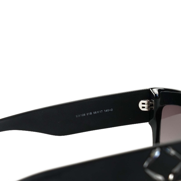 Swarovski - Black Gradient Crystal Square Sunglasses 